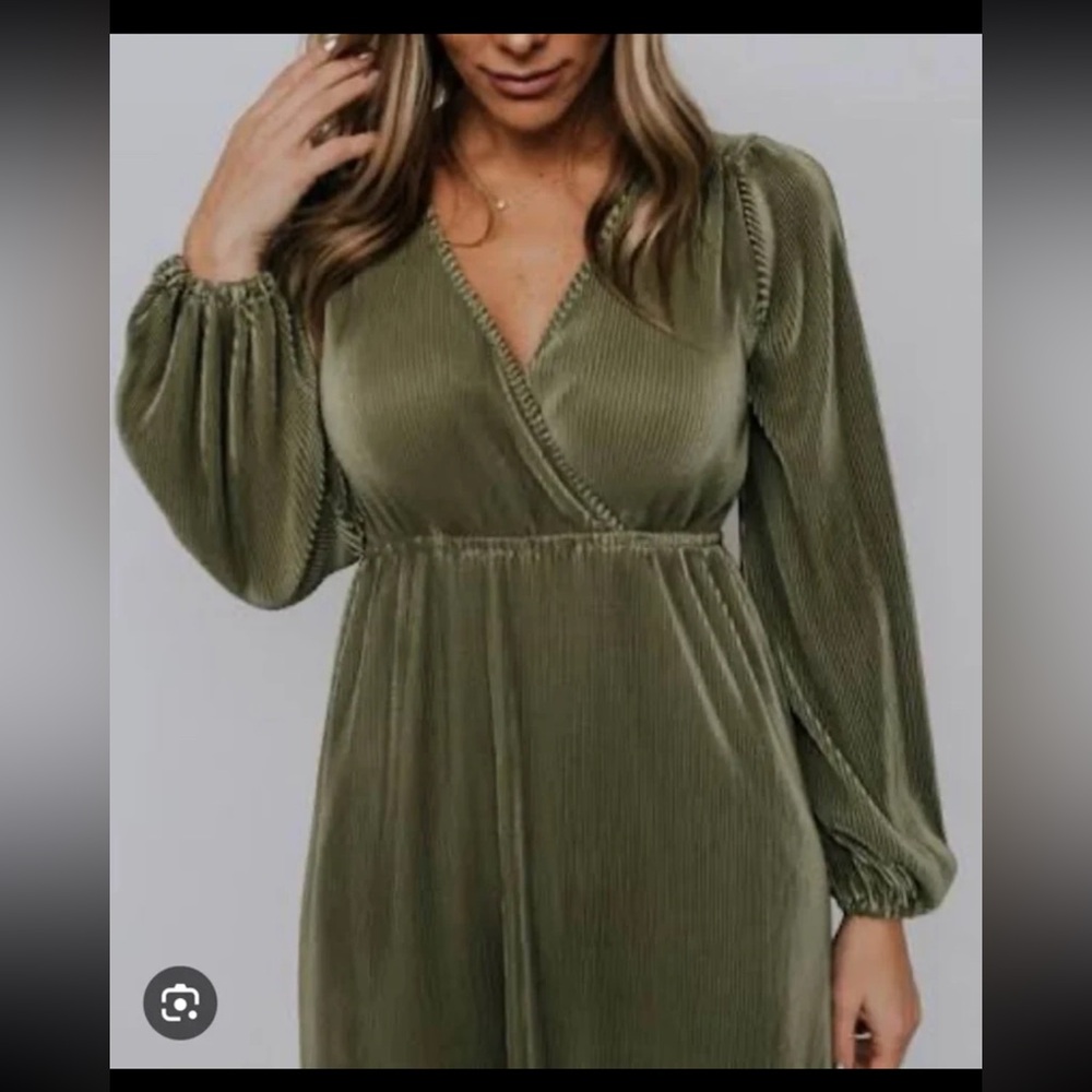 NWT Baltic Born Venus Sage Pleated Maxi Dress Size XXXLarge - Picture 6 of 12